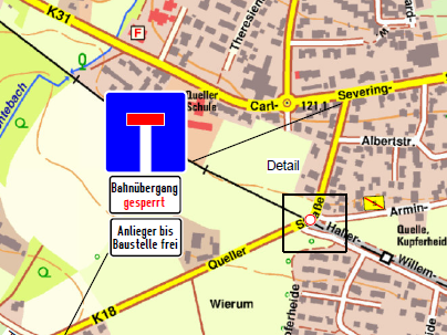 Nach den Ferien: Sperrung Bahnübergang Queller Straße